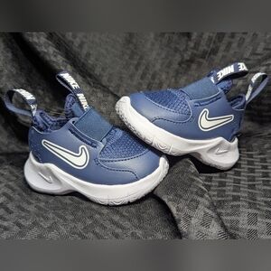 Navy Blue Nike Flex Runner 3 Sneakers.